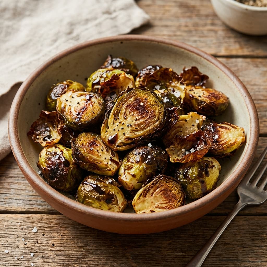 Air Fryer Brussels Sprouts (Crisp Shatter)