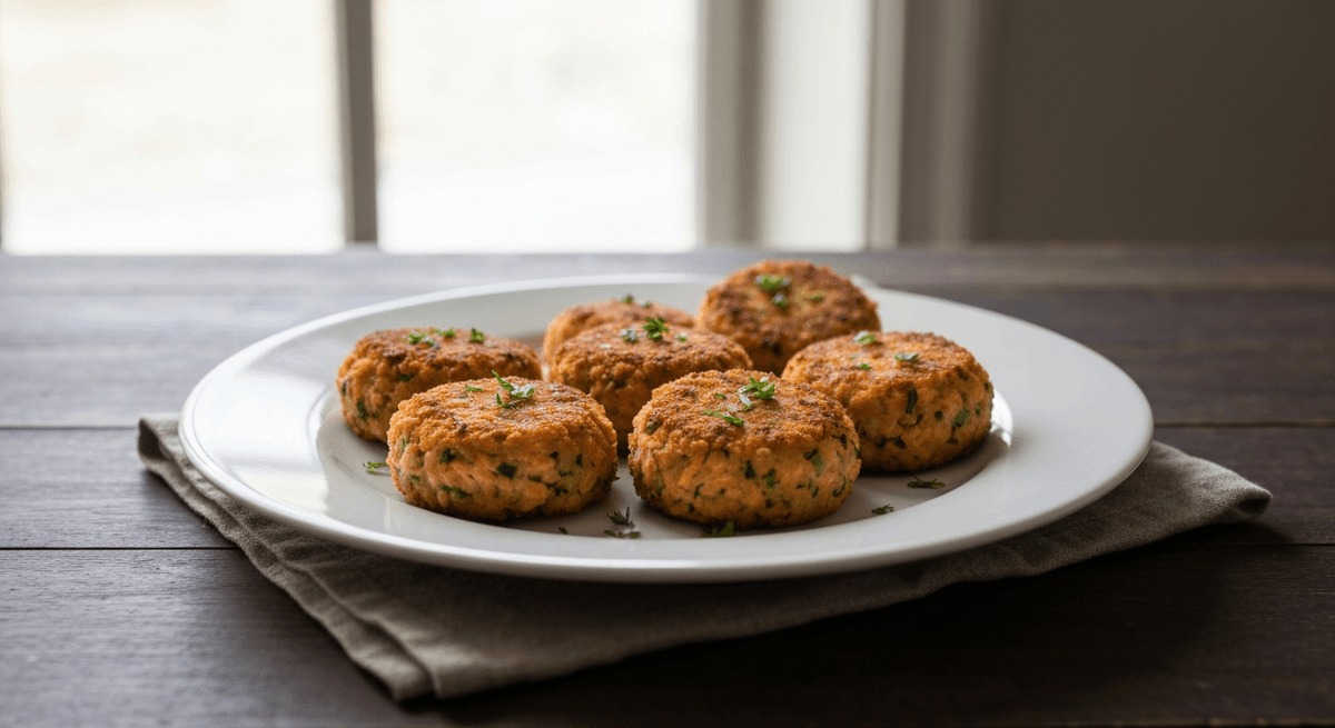 Baked Salmon Cakes (Crisp, Not Mushy)