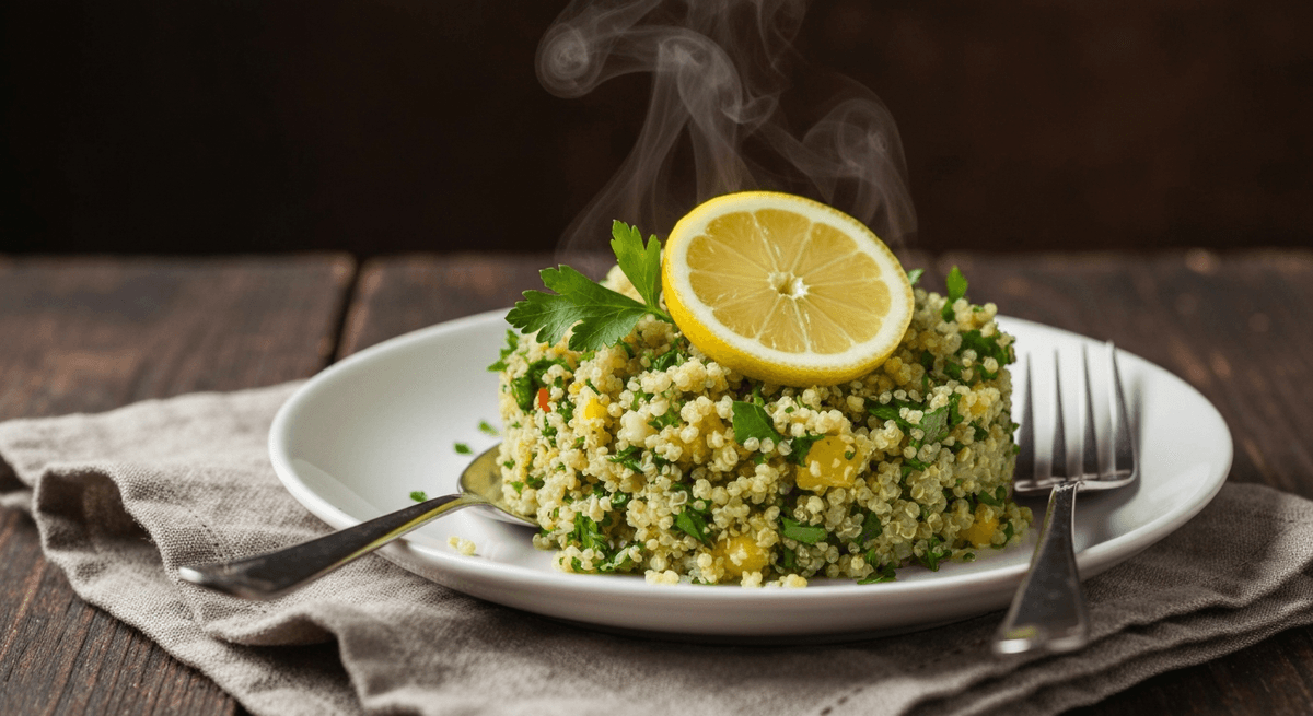 Citrus Herb Quinoa "Tabbouleh" (Not Wet, Not Bitter)