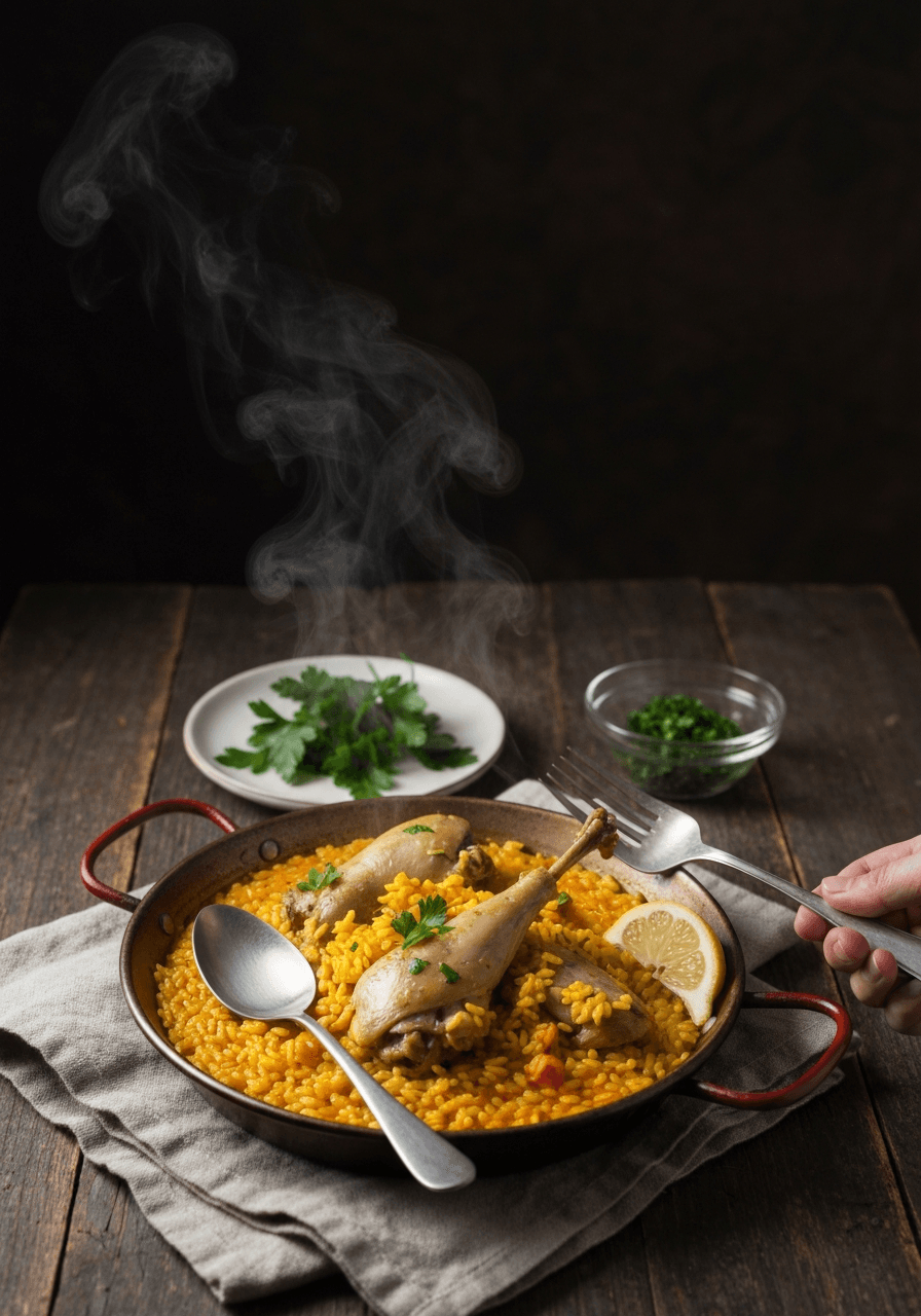 Classic Paella Valenciana recipe