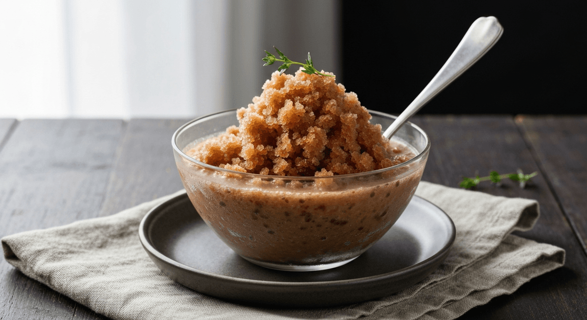 Cool down with this intensely flavored coffee granita. No ice cream machine needed!