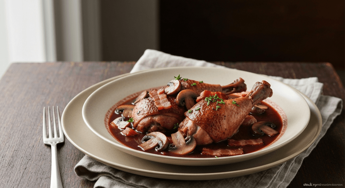 Coq au Vin — Chicken in Wine