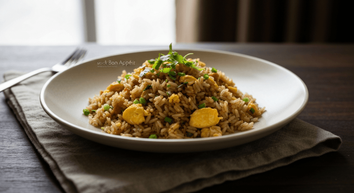 Unlock the secrets of wok hei and transform humble ingredients into a symphony of smoky flavors and distinct textures. This is egg fried rice, elevated.