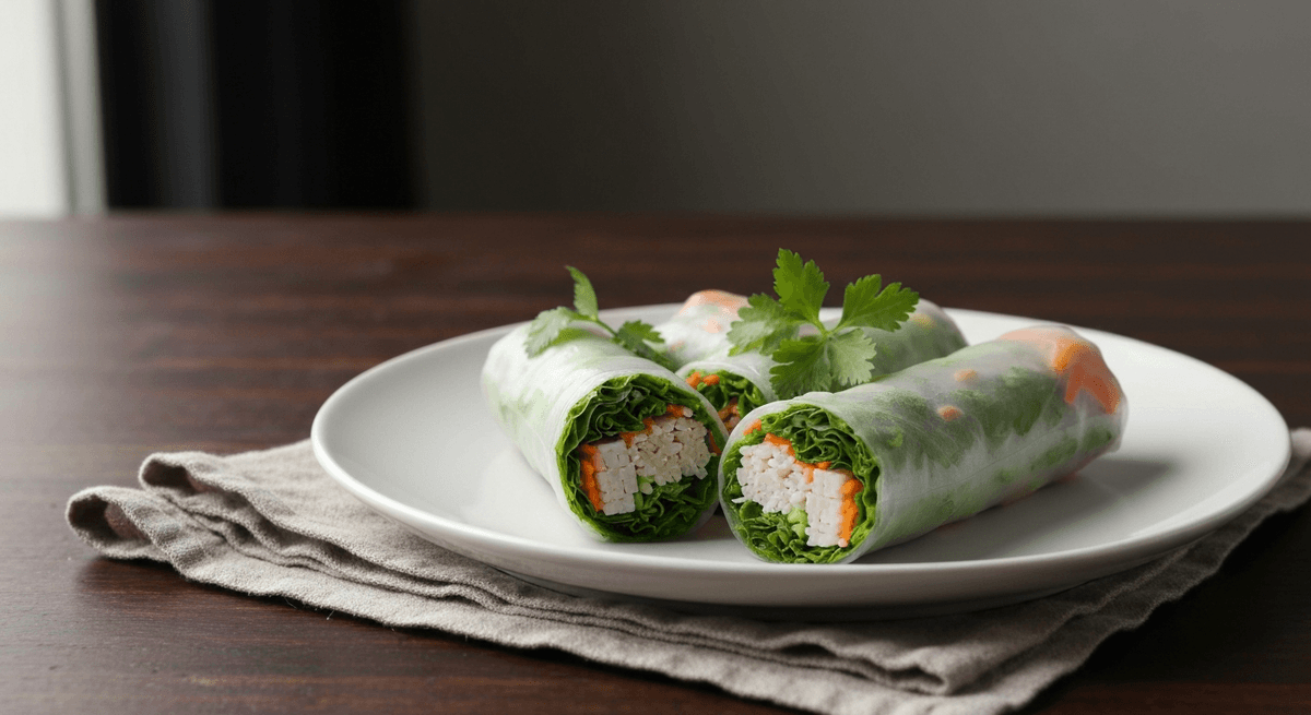 Dive into the refreshing world of Vietnamese cuisine with these vibrant spring rolls, a perfect blend of fresh herbs, delicate noodles, and savory fillings.