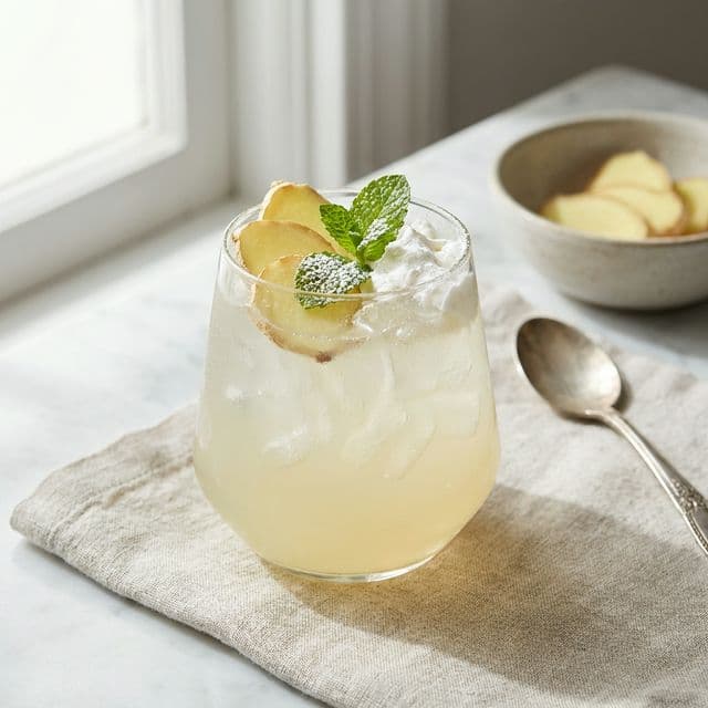 A sophisticated twist on classic lemonade, with a spicy ginger kick that's both refreshing and invigorating. Perfect for hot days and easy entertaining.