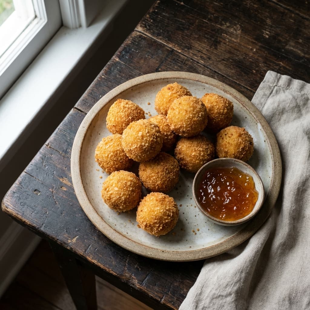 Grits Arancini (Pepper Jelly Dip)