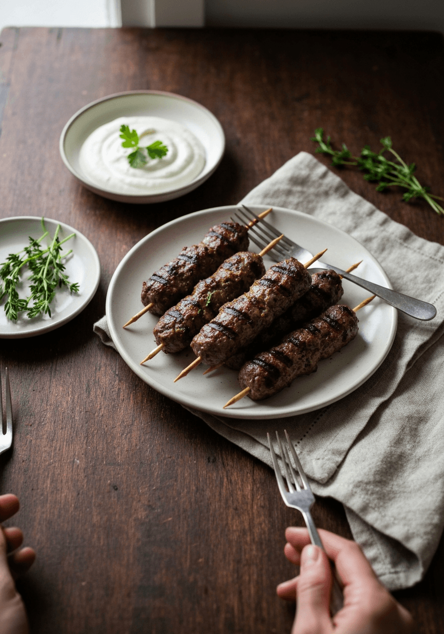 Lamb Kofta — Grilled Kebabs: Transport your taste buds to the Middle East with these juicy, flavorful lamb kofta kebabs. Easy to make and perfect for grilling season, they're a guaranteed crowd-ple...