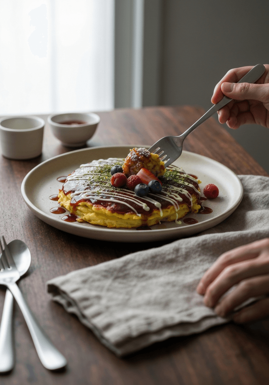 Crispy edges, custardy center, and a burst of umami: this Osaka-style okonomiyaki is a flavor explosion in every bite. The secret? Nagaimo (mountain yam) for an unforg...