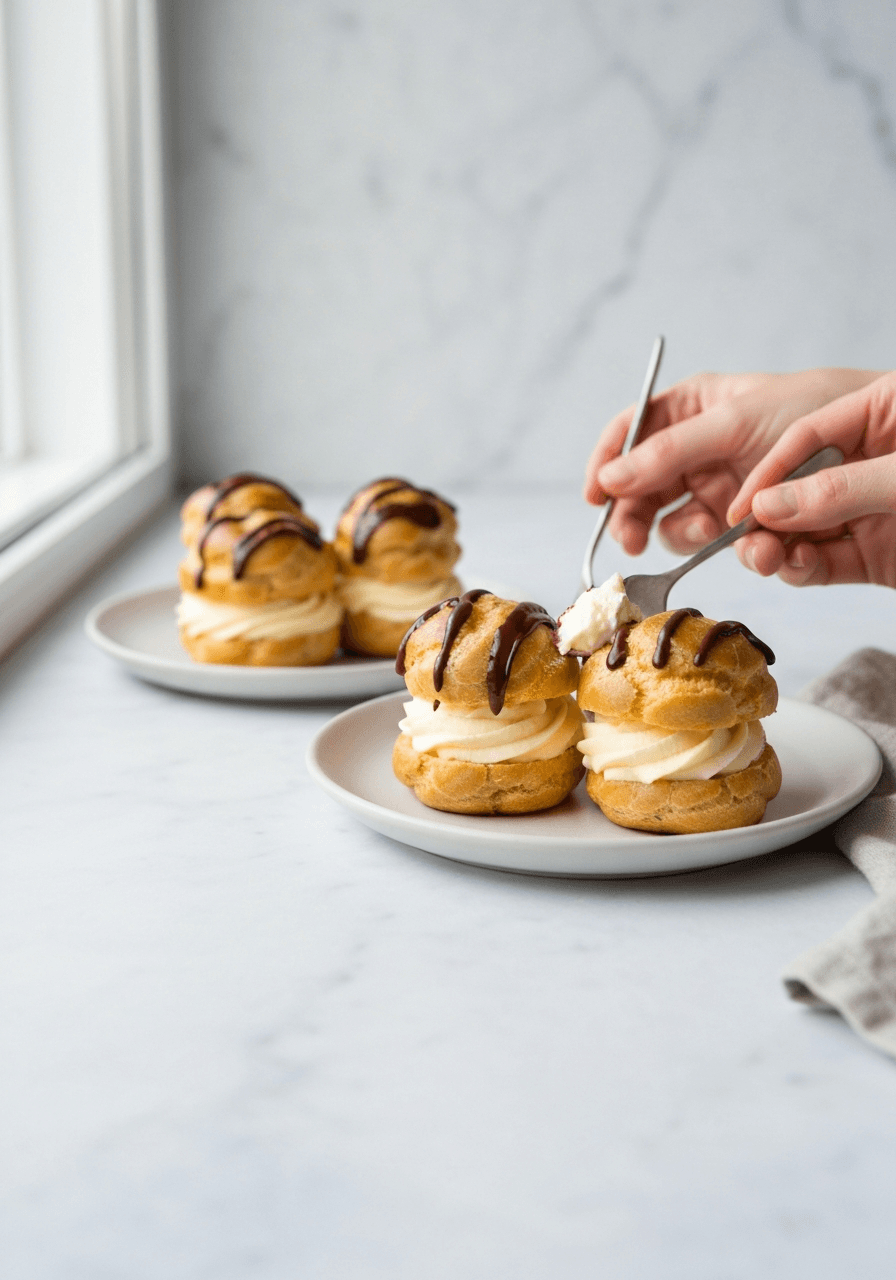 Profiteroles — Cream Puffs