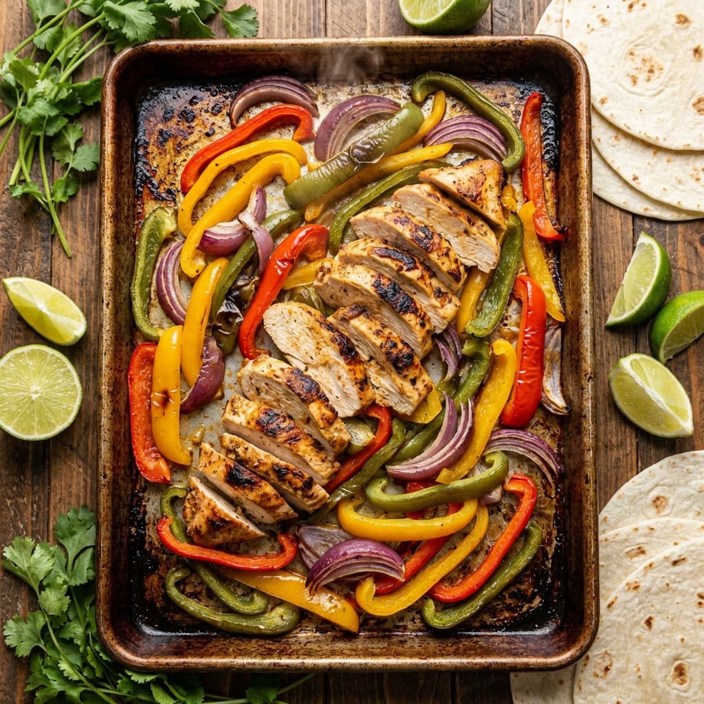 Sheet Pan Chicken Fajitas