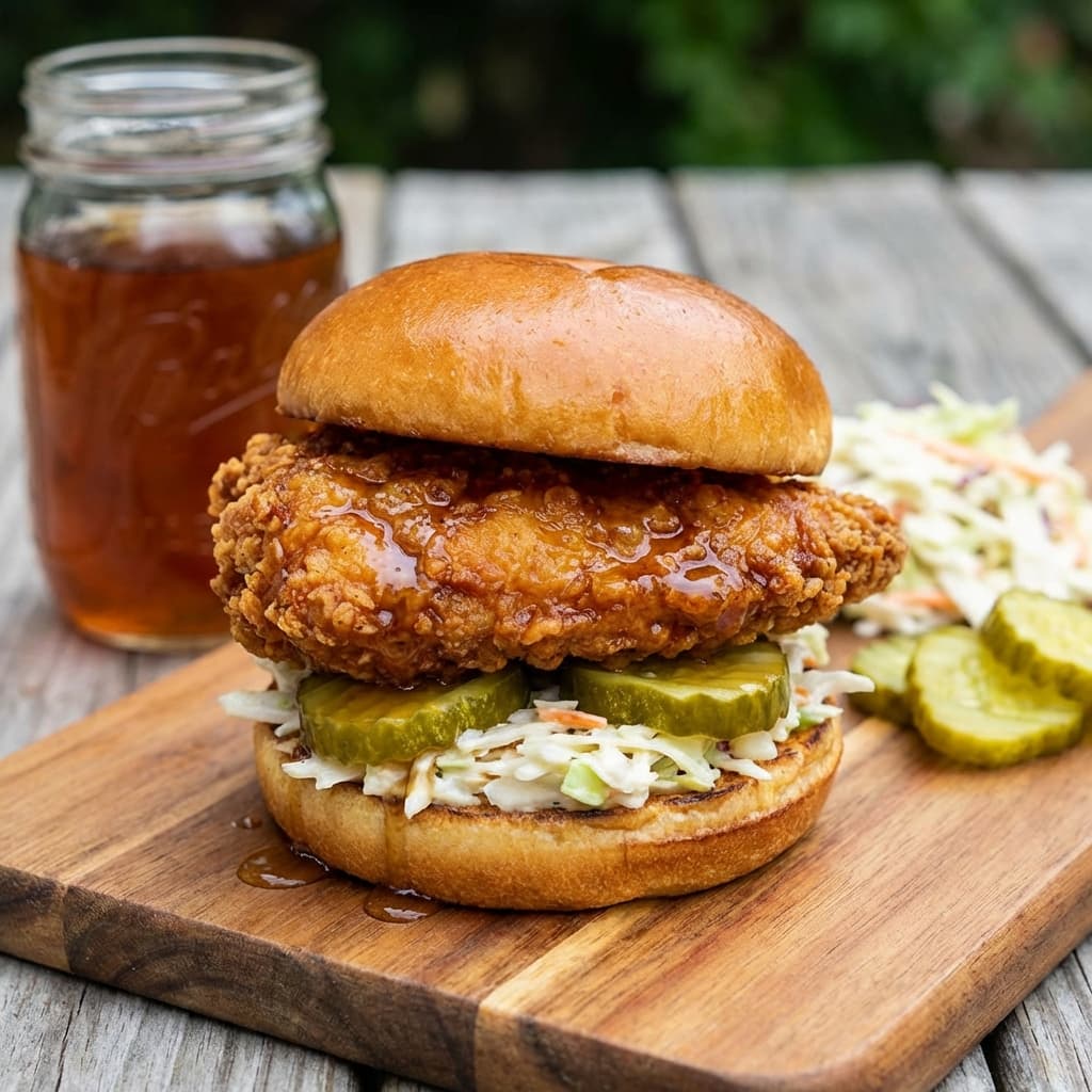 Spiced Sweet Tea Brined Chicken Sandwich