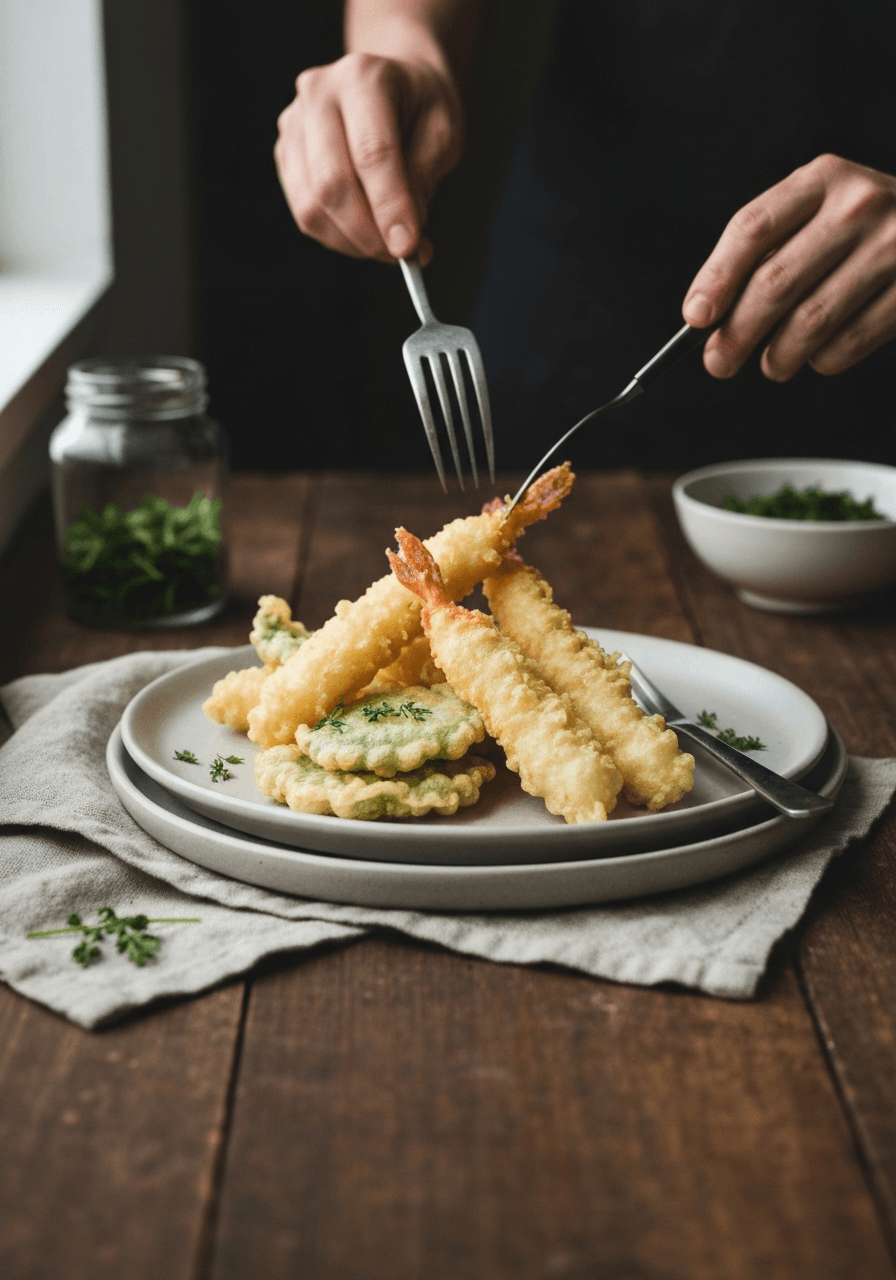 Tempura — Light and Crispy: Unlock the secrets to perfect tempura: light, crispy, and never greasy. Transform simple ingredients into a culinary masterpiece.