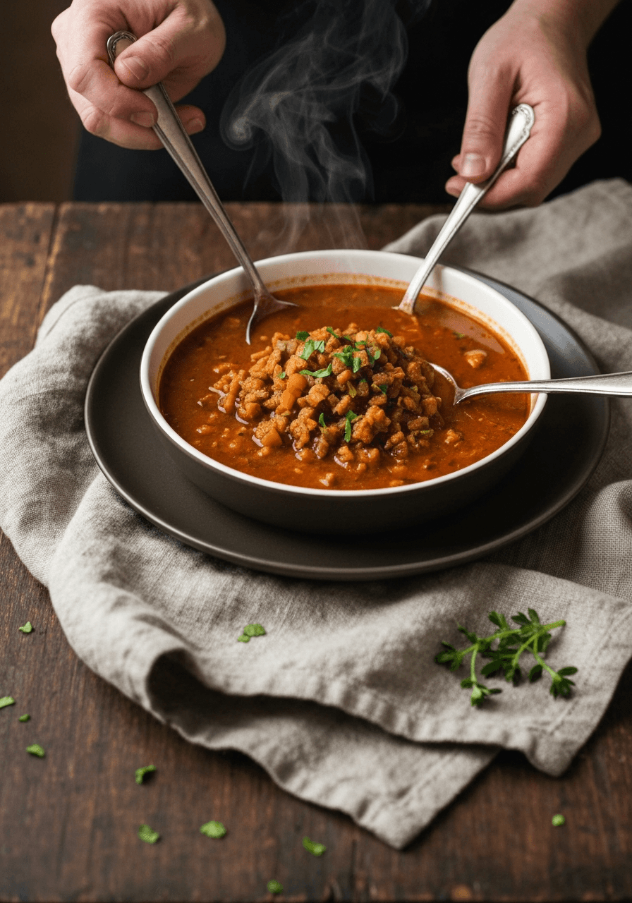 Turkey Chili: How to make lean turkey taste like beef? Bloom the spices.